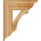 Ekena Millwork Imperial Traditional Rough Sawn Bracket w/ Offset Brace, Western Red Cedar, 8"W x 22"D x 26"H BKT0806X22X26IMP01RWR - alternate 3